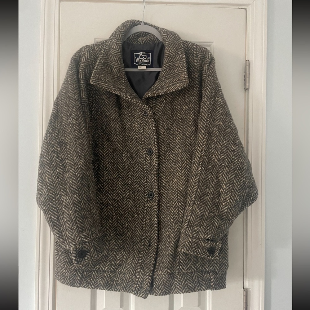 Vintage Women’s Woolrich Herringbone Wool Coat